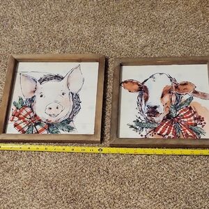 Farm Animal Wall Art Set
